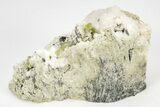 Green Titanite (Sphene), Pericline & Muscovite - Pakistan #209281-2